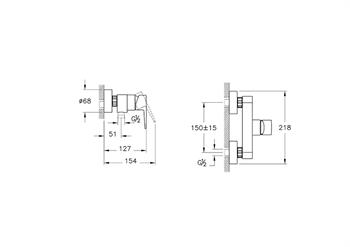 Artema Duş Bataryası, Flow Square, A42931