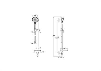 Artema Duş Takımı, Master Slot, 3F, Sürgülü, A45691EXP