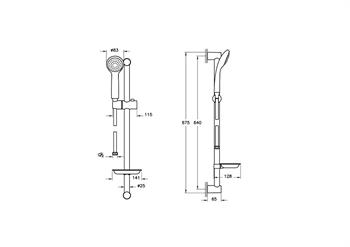 Artema Duş Takımı, Solo C, Sürgülü, A45676EXP