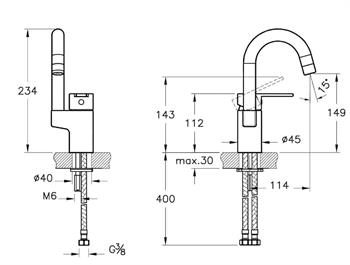 Artema Fold S Lavabo Bataryası (Döner Borulu) A42534