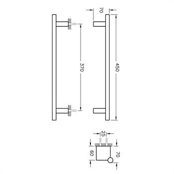 Artema Havluluk, Diagon, Krom, A44432