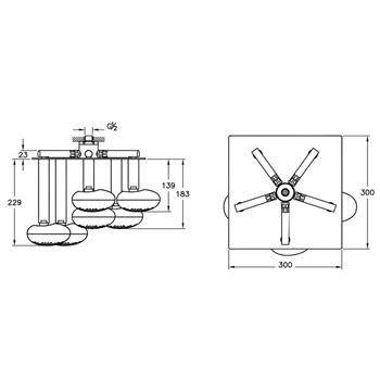 Artema İstanbul Duş Başlığı (Tavandan), A48023