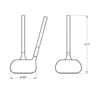Artema İstanbul Tuvalet Fırçalığı Krom A48048