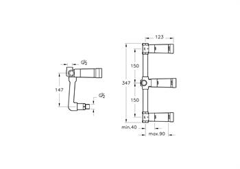 Artema Juno Ankastre Banyo Bataryası (Sıva Altı Grubu), A40834 