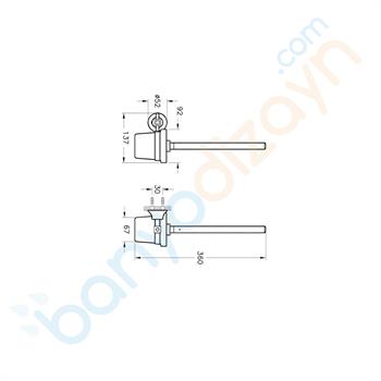 Artema Juno Classic Tuvalet Fırçalığı, Krom, A44424 