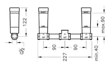 Artema Lavabo Bataryası, Juno, Ankastre, (Sıva Altı Grubu) A40835