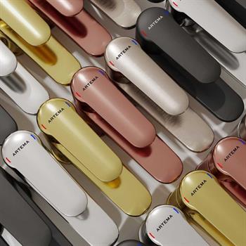 Artema Lavabo Bataryası, Root Round, Fırçalı Nikel, A4270534