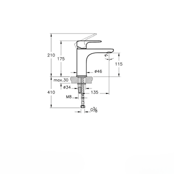 Artema Lavabo Bataryası, Root Round, Mat Siyah, A4270636