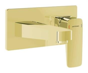 Artema Lavabo Bataryası, Root Square, Ankastre, Altın (Sıva Üstü Grubu) A4273823