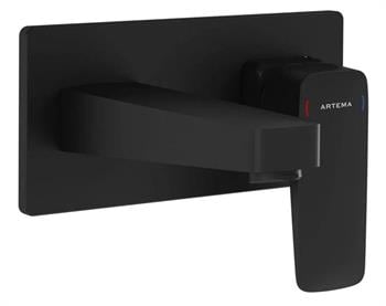 Artema Lavabo Bataryası, Root Square, Ankastre, Mat Siyah (Sıva Üstü Grubu) A4273836