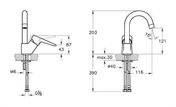 Artema Lavabo Bataryası, Solid S, Döner Borulu, A42442