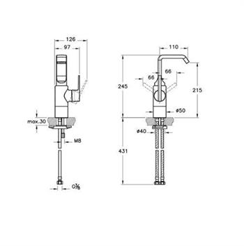 Artema Lavabo Bataryası, Suit, U Yüksek, Altın, A4246923