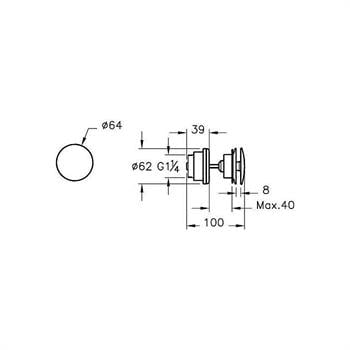 Artema Lavabo Süzgeci, Yuvarlak (Universal-Sabit) Altın, A4514823