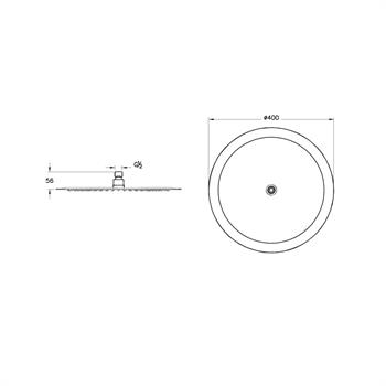 Artema Lite Lc Duş Başlığı 40 Cm A45646