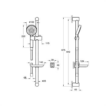 Artema Master 1F Sürgülü Duş Takımı A45693