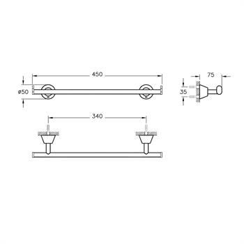 Artema Matrix Havluluk Krom A44578