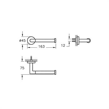 Artema Minimax Tuvalet Kağıtlığı Krom A44789