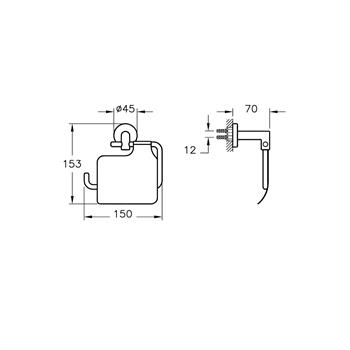 Artema Minimax Tuvalet Kağıtlığı Krom A44788