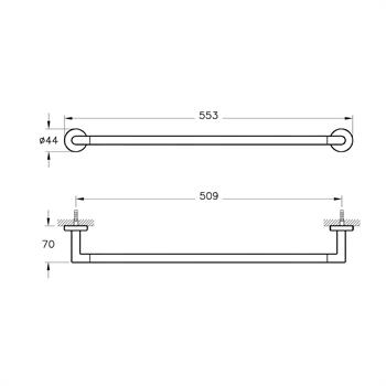 Artema Minimax Uzun Havluluk Krom A44784