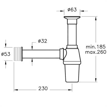 Artema Plastik Lavabo Sifonu Seti A45109