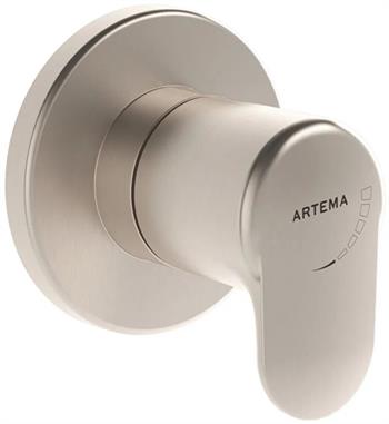 Artema Root Round Ankastre Stop Valf (Sıva Üstü Grubu) Fırçalı Nikel A4273034