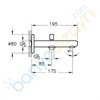 Artema Root Round Çıkış Ucu, El Duşu Çıkışlı, Fırçalı Nikel, A4271934