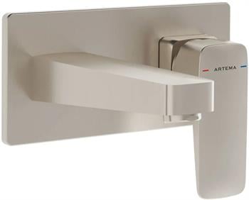 Artema Root Square Ankastre Lavabo Bataryası Fırçalı Nikel (Sıva Üstü Grubu) A4273834