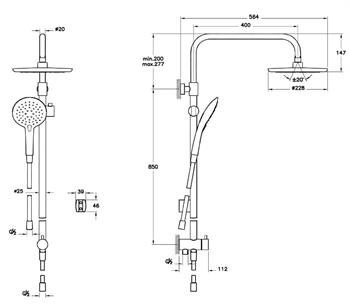 Artema Shine Round Duş Kolonu A45701 A45701EXP