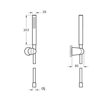 Artema Sticx 1F El Duş Takım A45710
