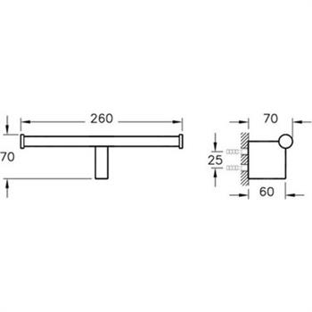 Artema Tuvalet Kağıtlığı, Diagon, İkili, Krom, A44436