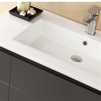 Orka Likya 80 cm Mat Antrasit Banyo Dolabı Takımı