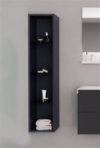 Orka Milano 30 cm Antrasit Banyo Boy Çamaşır Dolabı