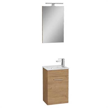 Vitra Mia Banyo Dolabı Seti 40Cm,Kapaklı Altın Meşe 67089