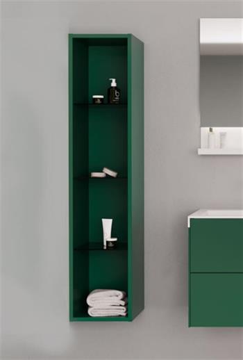 Orka Milano 30 cm Yeşil Banyo Boy Çamaşır Dolabı