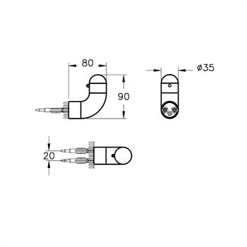 Vitra Askı, Liquid, Tekli, Parlak Siyah, A4456839