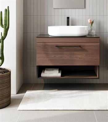 Orka Knidos 90 cm Navaro Banyo Dolabı Alt Modül ve Lavabo
