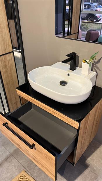 Orka Knidos 90 cm Legnano Banyo Dolabı Alt Modül ve Lavabo