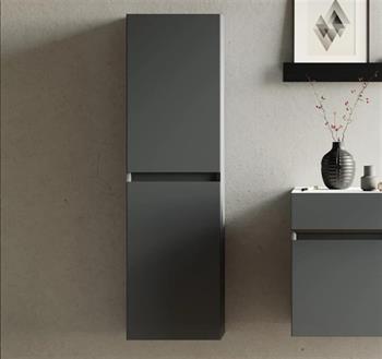 Orka Lusso 40 cm Antrasit Banyo Boy Çamaşır Dolabı