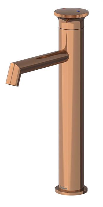 Teska Lavabo Bataryası, Arte Leo L Uzun, Rose Gold, E5529