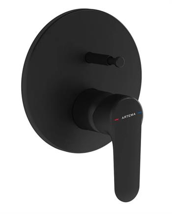 Artema Banyo Bataryası, Root Round, Ankastre, Mat Siyah (Sıva Üstü Grubu) A4272736