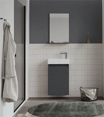 Orka Conza 45 cm Mat Antrasit Banyo Dolabı Takımı, 3008497