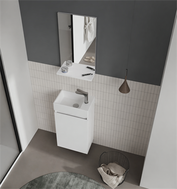 Orka Conza 45 cm Mat Beyaz Banyo Dolabı Takımı, 3009057