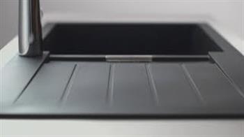 Roca Eviye, Bergen Quarzex®, Tek Gözlü, Siyah, 780X500 A880180940