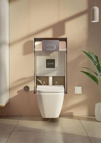 VitrA Asma Klozet, Integra Square Rim-ex, Kanalsız, Gizli Montaj, 7082L003-0090