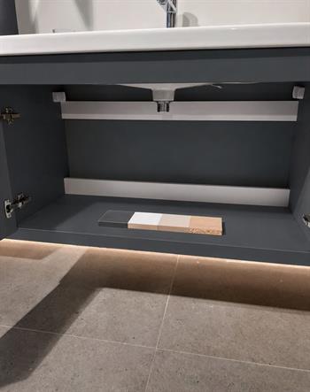 Orka Desna 100 cm, Mat Antrasit Banyo Dolabı Alt Modül Ve Lavabo, 5008732