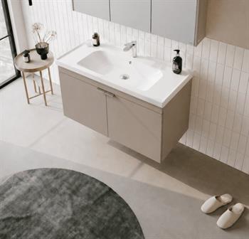 Orka Desna 100 cm, Çöl Beji, Banyo Dolabı Alt Modül Ve Lavabo, 5008747