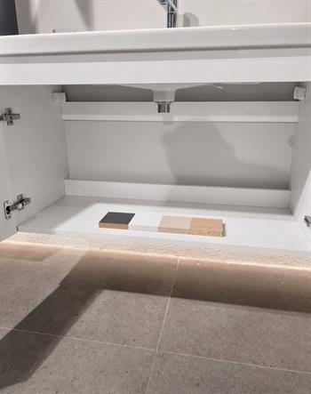 Orka Desna 100 cm, Mat Beyaz, Banyo Dolabı Alt Modül Ve Lavabo, 5008730