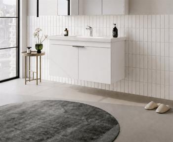 Orka Desna 100 cm, Mat Beyaz, Banyo Dolabı Alt Modül Ve Lavabo, 5008730