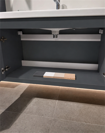 Orka Desna 100 cm, Mat Antrasit, Banyo Dolabı Takımı, (Dolaplı Ayna), 5008733