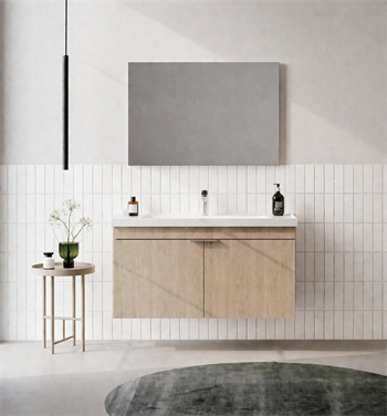 Orka Desna 100 cm, Budva, Banyo Dolabı Takımı, (Düz Ayna), 5008743